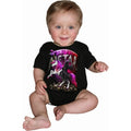 Black - Back - Spiral Direct Baby Metallicorn Sleepsuit