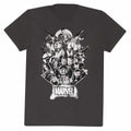 Black - Front - Marvel Comics Unisex Adult Full Team T-Shirt