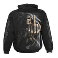 Black - Back - Spiral Direct Unisex Adult Bone Finger Hoodie