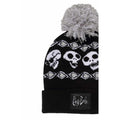 Black - Back - Corpse Bride Unisex Adult Skeleton Band Snow Beanie