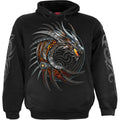 Black - Front - Spiral Direct Unisex Adult Razor Back Hoodie