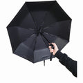 Black - Back - Spiral Direct Goth Skull Stick Umbrella