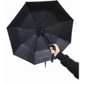 Black - Side - Spiral Direct In Goth We Trust Folding Umbrella