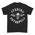 Black - Front - Avenged Sevenfold Unisex Adult Deathbat T-Shirt