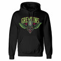 Black - Front - Gremlins Unisex Adult Stripe Pullover Hoodie