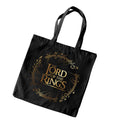 Black - Back - Lord Of The Rings Gold Foil Tote Bag