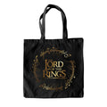 Black - Front - Lord Of The Rings Gold Foil Tote Bag