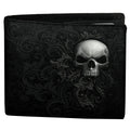 Black - Front - Spiral Direct Skull Scroll Wallet