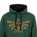 Dark Green - Back - Legend Of Zelda Unisex Adult Hyrule And Symbols Hoodie