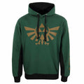 Dark Green - Front - Legend Of Zelda Unisex Adult Hyrule And Symbols Hoodie