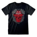 Black - Front - Nightmare On Elm Street Unisex Adult Skull Flames T-Shirt
