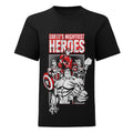 Black-White-Red - Front - Marvel Avengers Childrens-Kids Earths Mightiest Heroes T-Shirt