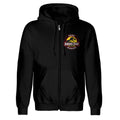 Black - Front - Jurassic Park Unisex Adult Ranger Full Zip Hoodie