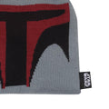 Grey-Black-Red - Back - Star Wars Face Boba Fett Beanie