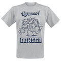 Heather Grey - Front - Super Mario Mens Bowser Rawr T-Shirt