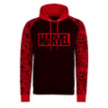 Black-Red - Front - Marvel Comics Unisex Adult Logo Hoodie