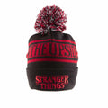 Black-Red - Front - Stranger Things The Upside Down Pom Pom Beanie