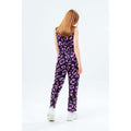 Purple - Side - Hype Girls Leopard Print Jumpsuit