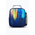 Dark Blue - Back - Hype Watercolour Drips Paint Splatter Lunch Bag