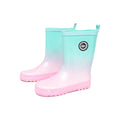Mint-Pink - Front - Hype Childrens-Kids Fade Wellington Boots