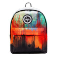 Red-Multicoloured - Front - Hype Drip Crest Backpack