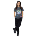 Black - Side - Hype Girls Butterfly Acid Wash T-Shirt