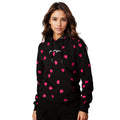 Black-Pink - Lifestyle - Hype Womens-Ladies Scatter Heart Scribble Hoodie