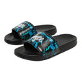 Teal - Front - Hype Childrens-Kids Pool Fade Script Sliders