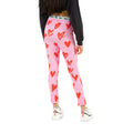 Pink-Red-White - Back - Hype Girls Scribble Hearts Leggings