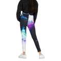 Multicoloured-Purple - Back - Hype Girls Chalk Dust Leggings