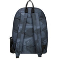 Black - Back - Hype Childrens-Kids Geo Camo Backpack