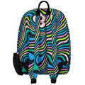 Multicoloured - Back - Hype Childrens-Kids Wavy Backpack