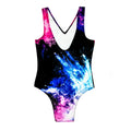 Multicoloured - Back - Hype Girls Chalk Dust One Piece Swimsuit