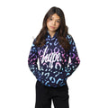 Multicoloured - Front - Hype Girls Gradient Leopard Hoodie