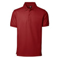 Red - Front - ID Mens Pique Short Sleeve Regular Fitting Polo Shirt