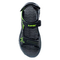 Black-Dark Grey-Lime - Back - Hi-Tec Childrens-Kids Menar Sandals