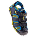 Navy-Blue-Lime - Close up - Elbrus Childrens-Kids Vindis Sandals