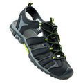 Black-Lime - Front - Hi-Tec Mens Eritio Sandals