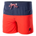 Poppy Red-Patriot Blue - Side - Aquawave Mens Drakon Swim Shorts