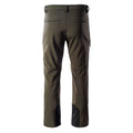 Olive Green-Black - Back - Hi-Tec Mens Astoni Softshell Hiking Trousers