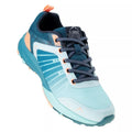 Sky Blue-Tile Blue-Light Orange - Close up - Elbrus Womens-Ladies Noruta Walking Shoes