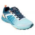 Sky Blue-Tile Blue-Light Orange - Front - Elbrus Womens-Ladies Noruta Walking Shoes