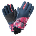 Black Iris-Tropical Palms - Side - Bejo Girls Vipo Ski Gloves