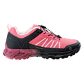 Dark Watermelon-Black - Side - Hi-Tec Womens-Ladies Holt Waterproof Walking Shoes