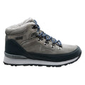 Mid Grey-Dark Grey-Lake Blue - Lifestyle - Hi-Tec Womens-Ladies Midora Suede Walking Boots