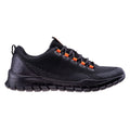 Black-Dark Grey-Orange - Back - Hi-Tec Mens Haremi Casual Shoes