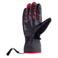 Ebony Melange-Merlot - Back - Hi-Tec Mens Huri Logo Ski Gloves