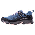 Black-Navy-Pink - Side - Hi-Tec Womens-Ladies Dolmar Walking Shoes