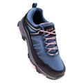 Black-Navy-Pink - Close up - Hi-Tec Womens-Ladies Dolmar Walking Shoes