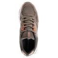 Khaki-Dark Khaki-Orange - Pack Shot - Iguana Mens Onavy Leather Trainers